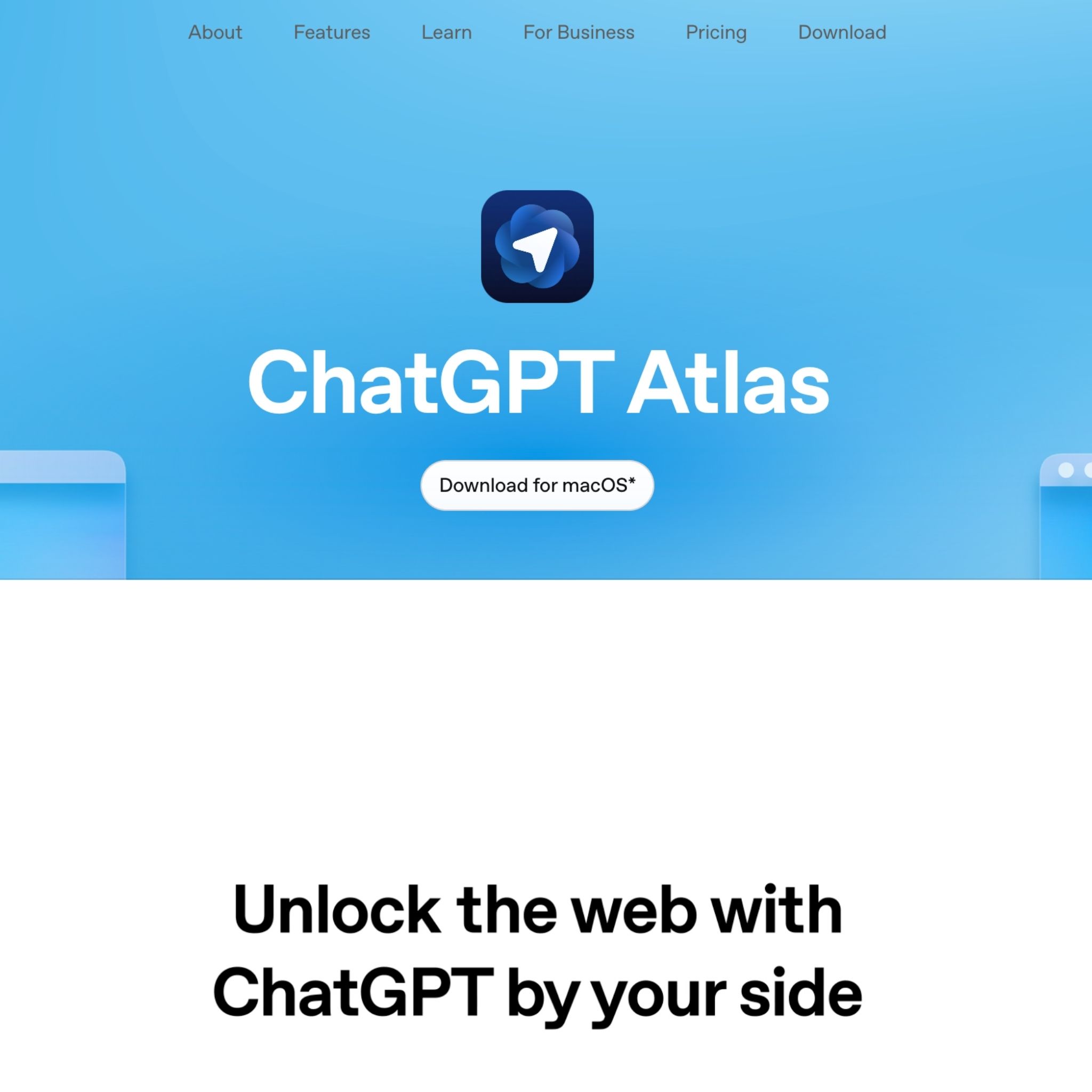ChatGPT Atlas, browserul cu AI integrat lansat de OpenAI